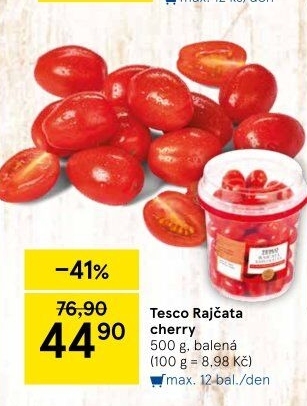 Rajčata cherry Tesco