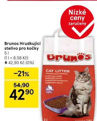Stelivo pro kočky Brunos