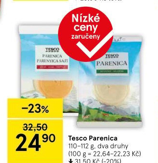 Sýr Parenica Tesco