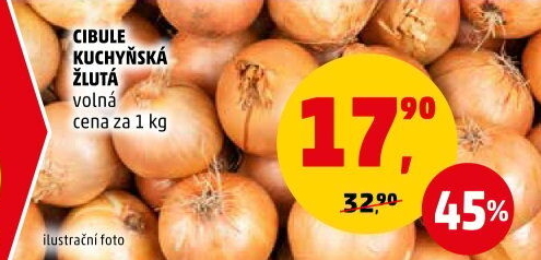 Cibule kuchyňská žlutá