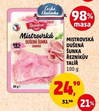 Mistrovská dušená šunka Řezníkův talíř