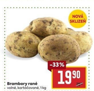 Brambory konzumní rané