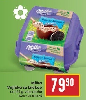 Čokoládová plněná vajíčka Milka