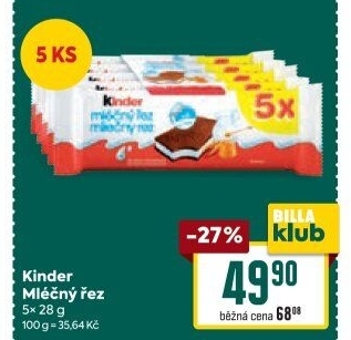 Řez mléčný Kinder