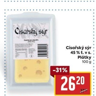 Sýr Císařský 45%