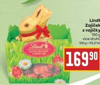 Zajíček s vajíčky Lindt