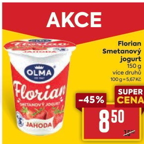 Jogurt smetanový Florian Olma