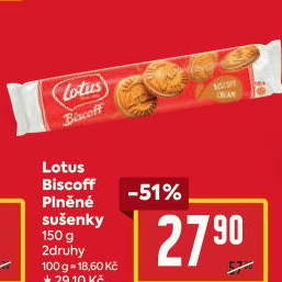 Sušenky sandwich Biscoff Lotus