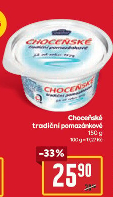 Tradiční pomazánkové Choceňské