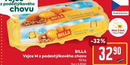 Vejce z podestýlky M Billa