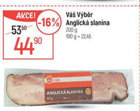 Anglická slanina Váš Výběr