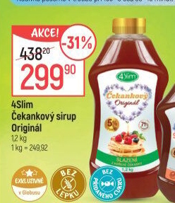 Čekankový sirup 4Slim