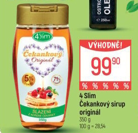 Čekankový sirup 4Slim