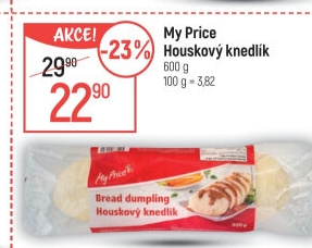 Knedlík houskový My Price