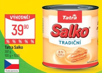 Mléko kondenzované Salko Tatra