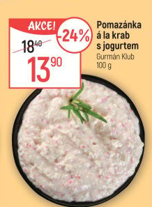 Pomazánka a la krab s jogurtem