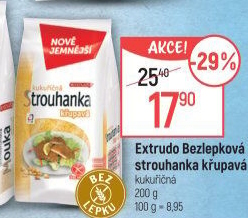 Strouhanka kukuřičná bez lepku Extrudo