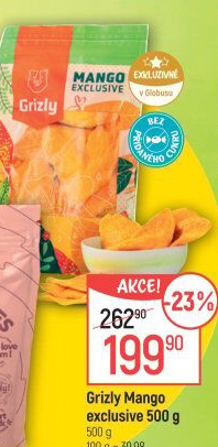 Sušené mango exclusive Grizly