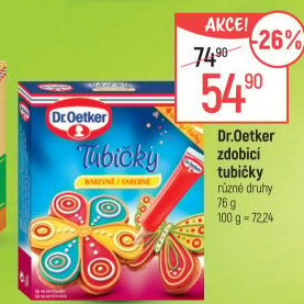 Zdobicí tubičky Dr. Oetker