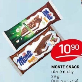 Dezert mléčný Monte Snack Zott