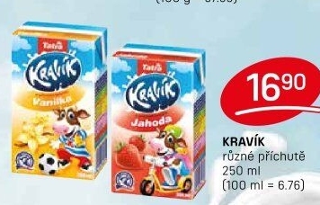 Nápoj mléko ochucené Kravík Tatra