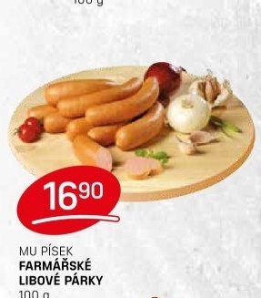 Párky farmářské libové Maso uzeniny Písek