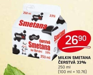 Smetana Milkin 33%