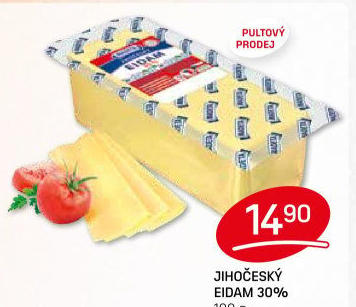 Sýr Eidam Jihočeský 30% Madeta