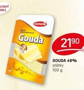 Sýr Gouda 48% Kapucín