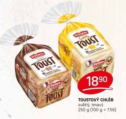 Toustový chléb Penam