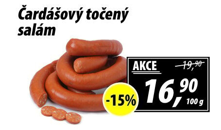 Salám čardášový točený
