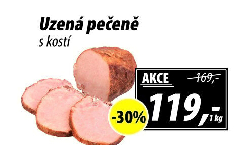 Uzená pečeně s kostí