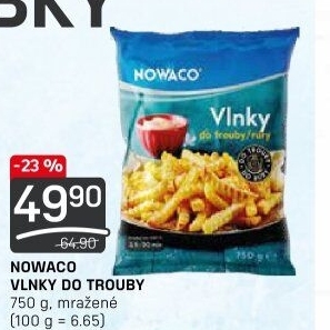 Hranolky vlnky mražené Nowaco