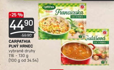 Instantní polévka Carpathia