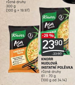 Instantní polévky nudlové Noodles Knorr
