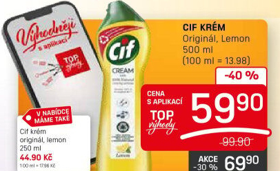 Krémový čistič Cif Cream