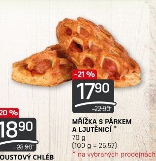 Mřížka s párkem