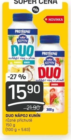 Nápoj Duo Mlékárna Kunín