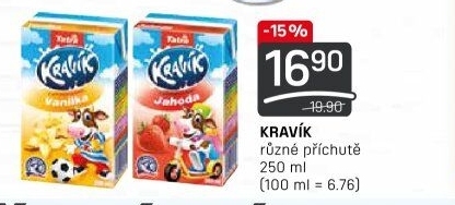 Nápoj mléko ochucené Kravík Tatra
