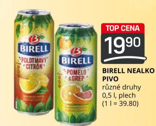 Nealkoholické pivo ochucené Birell