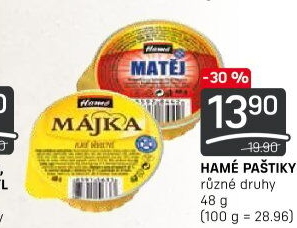 Paštiky Hamé