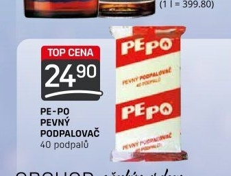 Podpalovač pevný Pe-Po