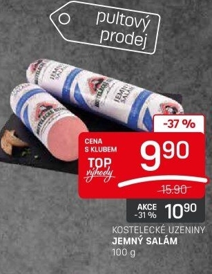 Salám jemný Kostelecké uzeniny