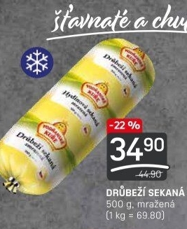 Sekaná drůbeží mražená Vodňanské kuře