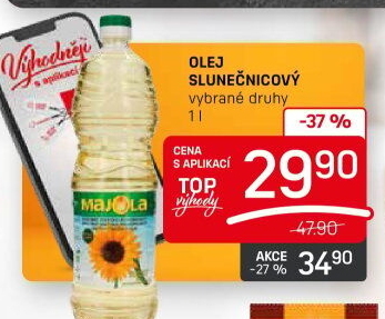 Slunečnicový olej Majola