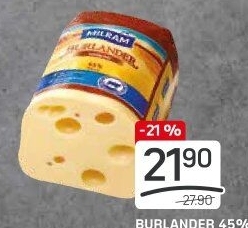 Sýr Burlander 45% Milram