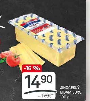 Sýr Eidam Jihočeský 30% Madeta
