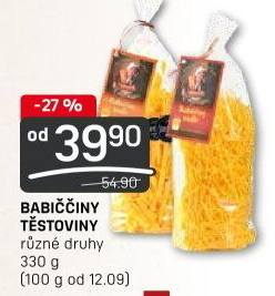 Těstoviny babiččiny Druid