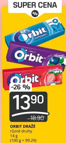 Žvýkačky Orbit