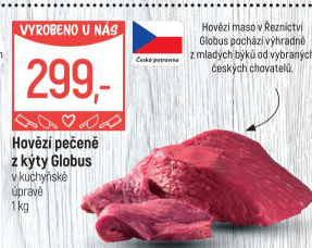 Hovězí pečeně z kýty Globus